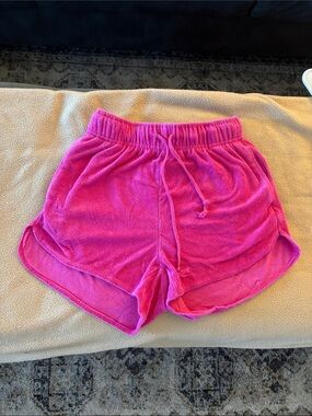 wild fable Hot Pink Terry Drawstring Athletic Shorts